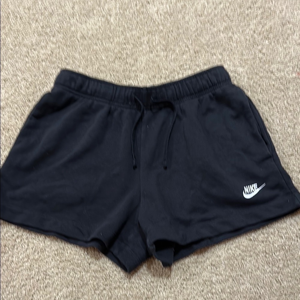 Nike Black Athletic Shorts with Elastic Waistband